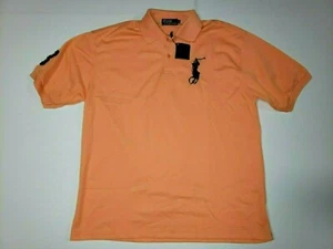 Ralph Lauren Polo Shirt Polo 2XL XXL Big Pony 100% Cotton Orange Pique NEW - Picture 1 of 5
