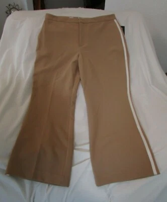 Damas "Nine West" Talla 2, Elmore Bronceado, Traje de tiro alto Separa Kick Flare Pantalones Foto 1 de 4