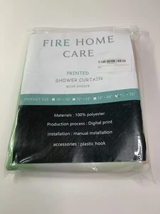 Fire Home Care 72-In x 72-In Rainbow Tie-Dye Shower Curtain/Hooks 36*72 NIP!!! - Picture 1 of 3