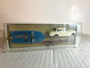 Wiking #214 Mercedes Limousine mit Anhänger & Schnellboot -- Importiert 1971 H.O. 1:87 - Bild 1 von 1