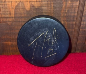 Signed Autographed Trevor Letowski Inglasco NHL Hockey Puck Rare Collectible - Picture 1 of 9