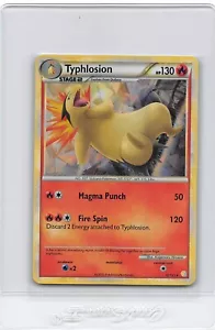 TYPHLOSION 32/123 - CRACKED ICE HOLO RARE - HeartGold Soulsilver Pokemon CARD NM - Picture 1 of 2
