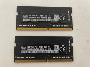 (2) SK hynix 4GB 1Rx16 PC4-2666V-SCO-11 HMA851S6CJR6N -VK Laptop  RAM - Picture 1 of 1
