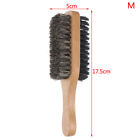 1X Mens Boar Bristle Hair Brush Wooden Curly Wave Brush Styling Beard Hair T-lk