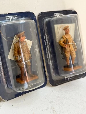 1/30 del Prado DOS [2] aviadores estadounidenses y británicos de la Primera Guerra Mundial # MW021 y MW045 figuras Foto 1 de 4