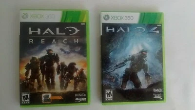 Xbox 360- 2 Game Bundle Lot - Halo Reach w/Manual, Halo 4 w/2 Discs - Image 1 of 4
