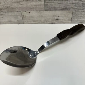 VTG Cutco No 12 Serving Stir Spoon Stainless Steel Brown Wood Look Handle USA - Picture 1 of 12