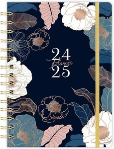 2024-2025 Planner - Academic 2024-2025, 6.4"x8.5", Engraved Pink-Blue - Picture 1 of 9