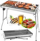 BBQ Grill Portable Folding Charcoal Barbecue Garden Picnic Steel Stove UK