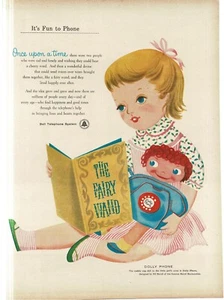 1956 Bell Telephone Dolly Phone Rag Doll art Print Ad Bil Baird Marionettes - Picture 1 of 1