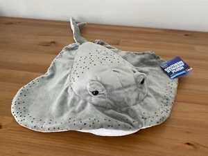 Adventure Planet Southern Stingray Plush Grey White 24" Ocean Sea Stuffed Animal - Picture 1 of 7