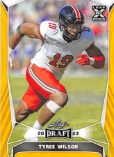 2023 Leaf Draft GOLD Football Trading Cards Pick From List Base - Auto H