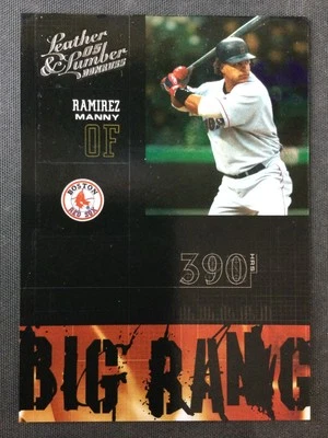 2005 Donruss Leather & Lumber #BB-19 Manny Ramirez Boston Red Sox Big Bang /2000 - Image 1 of 2