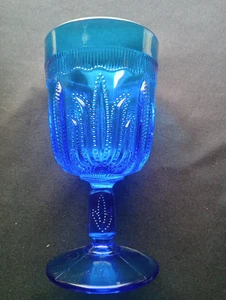 Copa de beber vintage Fenton con patrón de cactus azul colonial - Imagen 1 de 11