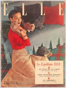 'ELLE' FRENCH VINTAGE MAGAZINE WINTER ISSUE 24 NOVEMBER 1952 - Picture 1 of 3