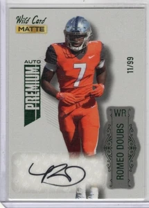 2022 Wild Card Matte Romeo Doubs Premium Auto | Serial No. 11/99 - Picture 1 of 2