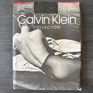Nuevo con etiquetas Pantimedias Top Colección Calvin Klein Transparente Control Talla B NEGRAS - Imagen 1 de 4