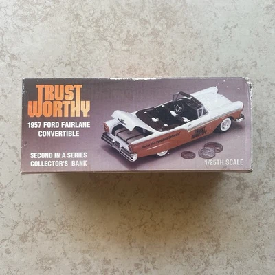 Trustworthy 1957 Ford Fairlane Convertible Limited Collector’s Bank 1/25 Scale - Image 1 of 4
