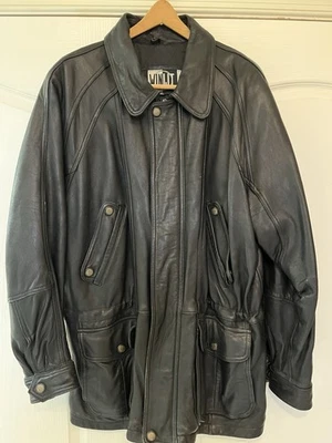 Jaqueta de couro masculina - Imagem 1 de 2