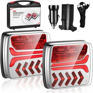 Wireless Magnetic Trailer Lights – Rechargeable LED TailLight Kit For Trailer - Picture 1 of 9