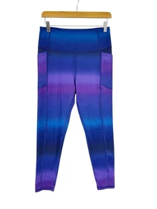 Leggings Victoria’s Secret On Point Flow viola stampa galassia donna taglia 12 - Foto 1 di 6