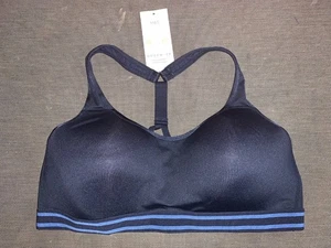 M&S Angel Sports Bra 'Good Move' High Impact NonWired Racerback 36D Navy BNWT - Picture 1 of 1
