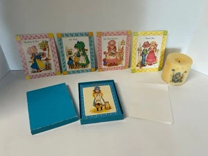 Vtg Holly Hobbie American Greetings Address Book, Candle & Roger La Borde Cards - Picture 1 of 9