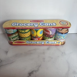 Melissa & Doug Toy Grocery Cans Kitchen Food Kids Detachable Lid- NEW Sealed - Picture 1 of 7