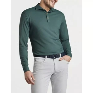 PETER MILLAR Crown Sport Lyons Performance Jersey Polo Shirt Long Sleeve Sz XL - Picture 1 of 10