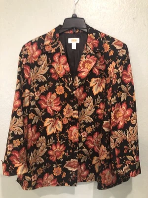 Chaqueta Floral Algodón Talbots Talla 16 Foto 1 de 4