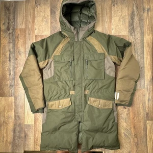 Adidas White Mountaineering Down Parka Jacket Mens Small Olive Green Hooded - Picture 1 of 15