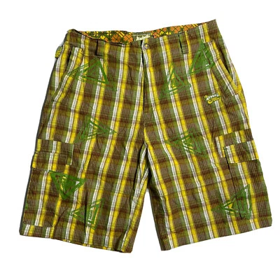 Akademiks Denim Warriors Shorts Multicolor Streetwear Baggy Hip Hop Size 34 - Image 1 of 4