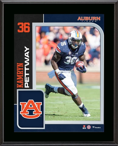 Kamryn Pettway Auburn Tigers 10.5' x 13' Sublimated Player Plaque Cover