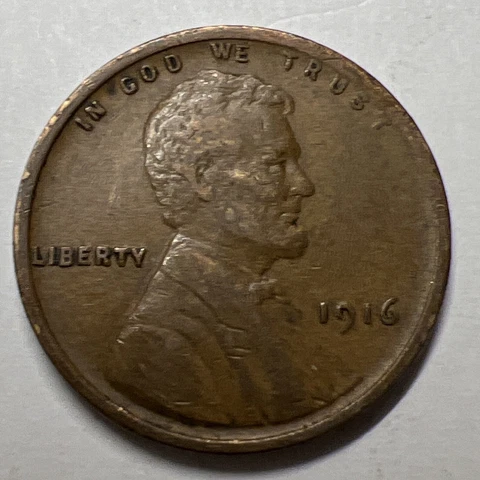 Better 1916 Lincoln Wheat Cent Philadelphia Mint Penny USA 1c ACTUAL PHOTOS A5 Cover