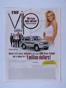 Pamela Anderson ISUZU Trooper Vintage 1999 VIP Original Print Ad 8.5 x 11" - Picture 1 of 3
