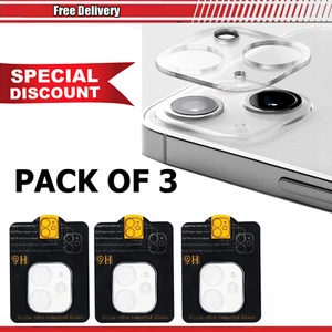 3er Pack Kamera Linse Schutz Hülle 9H Hartglas Cover für Apple iPhone 13 - Bild 1 von 5