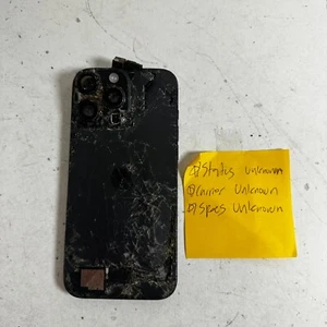 Apple iPhone 15 Pro Max Black Titanium 6.7" OLED Display Smartphone - For Parts - Imagen 1 de 17