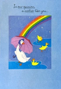 Linda Tarjeta del Día de la Madre, Nuestra Opinión Goose Swan Ducklings por Gibson Greetings + ✉ - Imagen 1 de 5