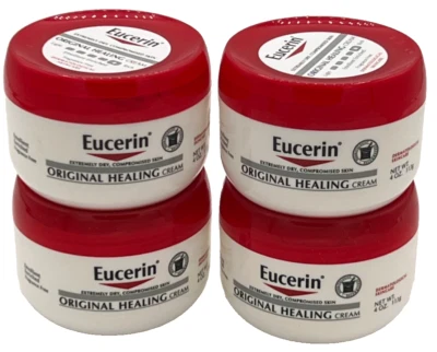 Eucerin Original Creme de Cura Acalma Hidratação #4 Frascos - Pele Seca e Áspera 4oz - Imagem 1 de 4