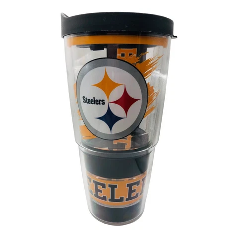 Tervis Pittsburgh Steelers 24 oz NFL Football Travel Tumbler Cup Cover