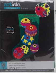 Artiste Felt Ornaments Christmas Stocking Craft Kit #5003272 NIP - Picture 1 of 1