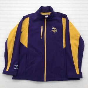 G-III Apparel Purple Full Zip Minnesota Vikings Insulated Jacket Adult Size XL
