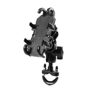 360° Motorcycle Phone Holder Bicycle Anti-Shake Silicone Handlebar Mount Holder - Picture 1 of 16