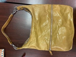 Borsa a tracolla Hobo International marrone chiaro migliore pelle slouch tasca frontale con zip - Foto 1 di 7