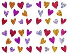 ~ Sparkle Love Heart Red Bronze Purple Pink Wedding Mrs Grossman Sticker ~