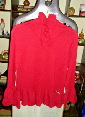 Suéter Red Love Moschino Hecho en Italia Talla 6 Foto 1 de 4