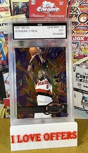 1997 98 FLEER METAL UNIVERSE JERMAINE O’NEAL FGA 10 GEM MINT #77 C STORE MORE - Picture 1 of 4