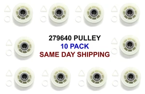 279640 Asciugatrice Rullo Puleggia Inattivo Nuovo Confezione da 10 Bulk 697692 AP3094197 W10468057 - Foto 1 di 3
