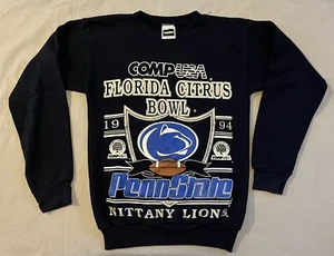 Vintage Penn State Sweatshirt Tultex 1994 Florida Citrus Bowl Crewneck Navy M - Bild 1 von 17