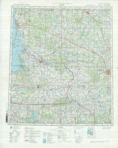 Mapa topográfico militar soviético ruso - KAUNAS (Lituania), 1:500K, 1988, ADG - Imagen 1 de 5